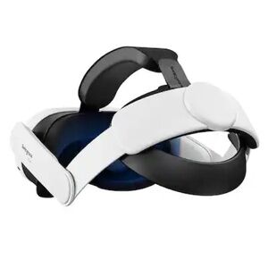 Innovative VR Headset with Comfort Strap - Black and White